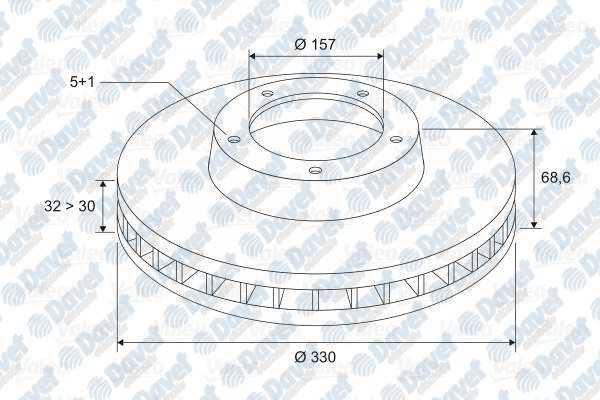 VALEO 197087 Fren Diski On Sol Touareg I 11/2002>11/2006 3.0 Tdi/3.2 I/4.2 I/5.0 Tdi/6.0 I /Touareg Ii 12/2006>  ####